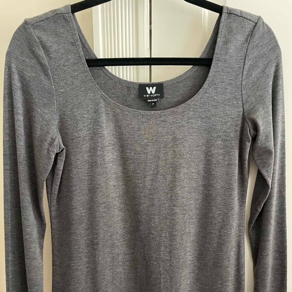 W BY WORTH Scoop Neck Long Sleeve T-Shirt NWOT